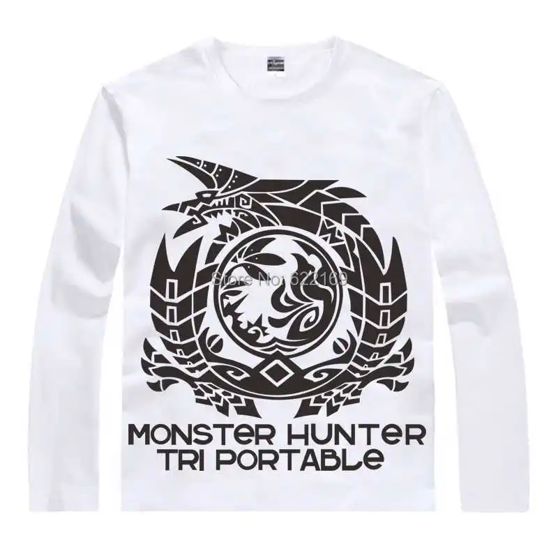Японская портативная 3 я аниме футболка Monster Hunter хлопковая рубашка зиногра