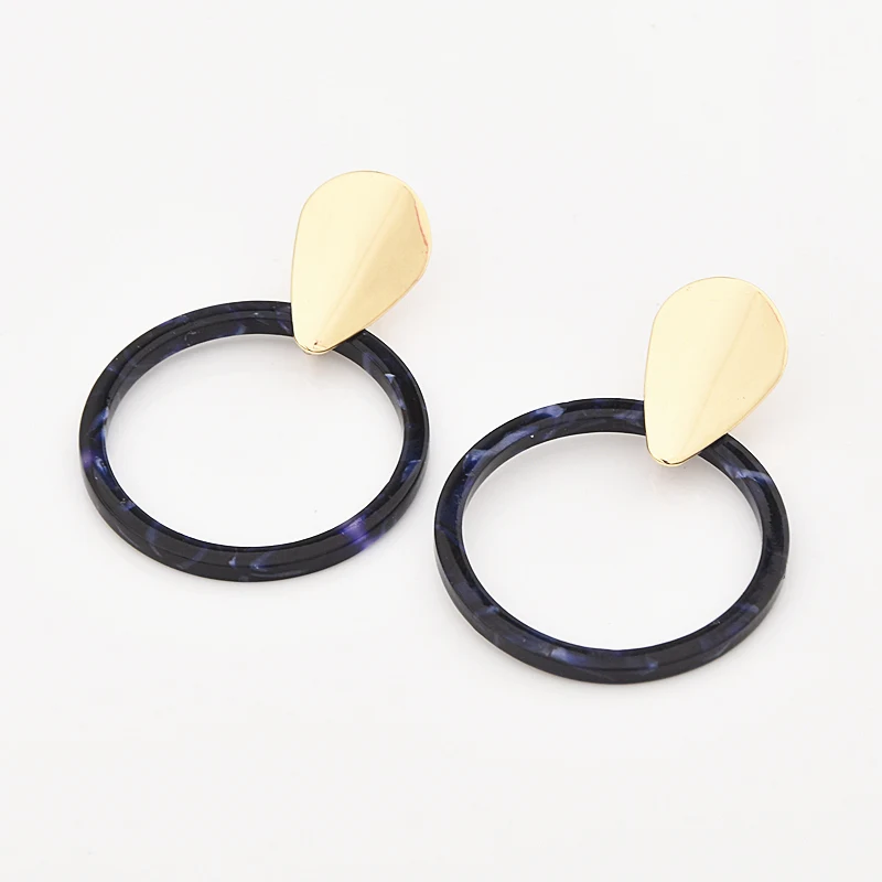 Корейские популярные серьги с каплями воды геометрические круглые резиновые