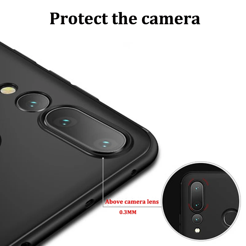 Film For Lenovo Z5S HD Screen protective tempered glass film + 1PCS Case Soft Back cover L78071 phone case shell | Мобильные
