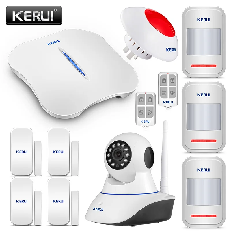 KERUI W1 WiFi PSTN беспроводная домашняя система охранной сигнализации склад гаражный