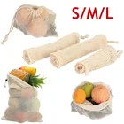 Многоразовая моющаяся Экологически чистая натуральная сумка S  M  L