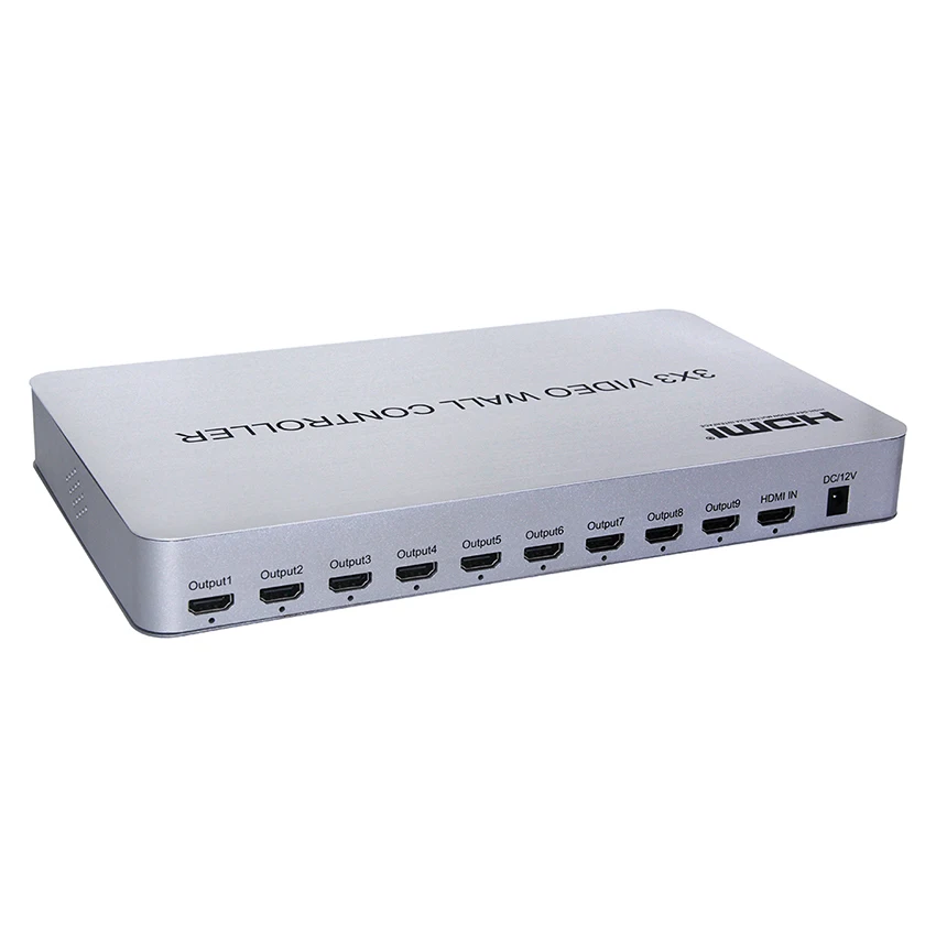 Тв видео настенный контроллер 1 HDMI в 9 1080P выход 2x2x3 2x4 3x3 изображения сшивание ТВ