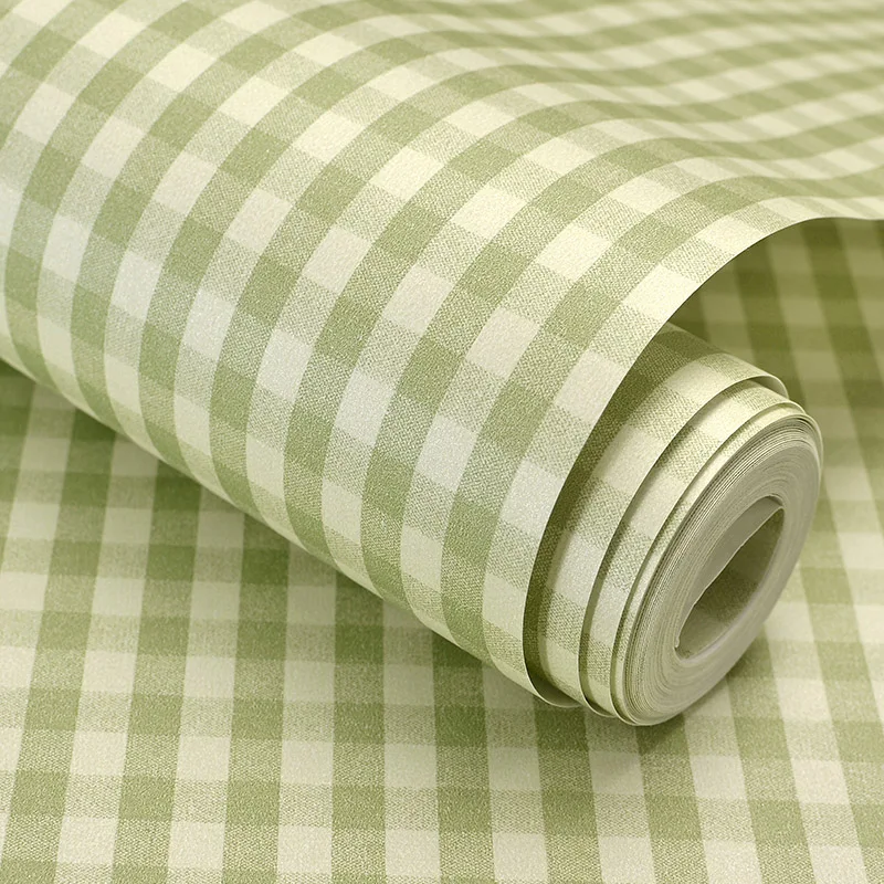 

Обои для сада в американском стиле, бежевые нетканные обои, фон для спальни, гостиной, ТВ, зеленые сетчатые обои в рулоне