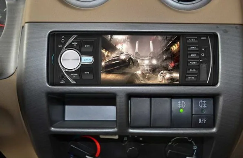Automagnitol 4,1 ''FM 12V зеркальная Ссылка для телефона Android стерео аудио Bluetooth TF/USB/AUX In DVR/камера вход автомобильное радио
