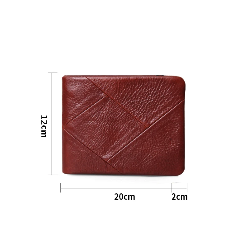 Cobbler Legend Genuine Leather Men Wallets Vintage Trifold Wallet Zip Coin Pocket Purse Cowhide Leather Wallet For Mens