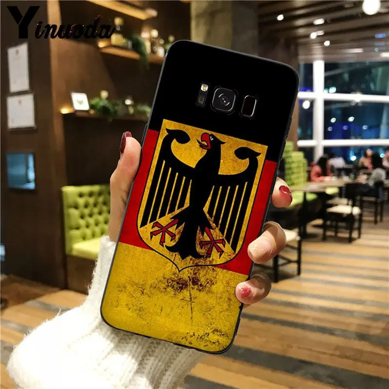 Мягкий Силиконовый ТПУ чехол для телефона Yinuoda с эмблемой флага герба GALAXY s5 s7 edge s8