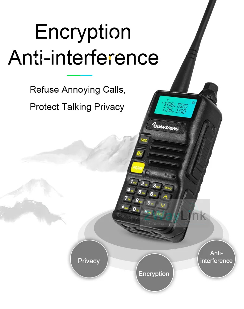 QuanSheng UV-R50 TG-UV2 Walkie Talkie UV-R50-2 UHF VHF 5 Вт двухстороннее радио 3300 мАч портативное Quansheng UV-R50(-1) Ham Radio TG-UV50R