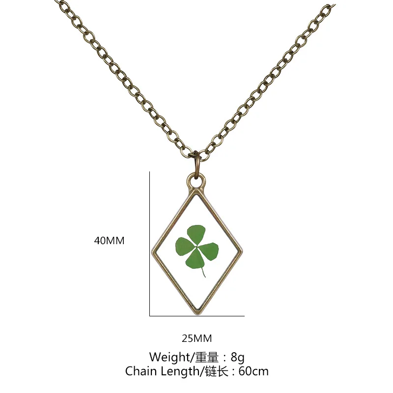Houbian Time Gems кулон с высушенным цветком ожерелье Cute Forever Flower Кулон Ожерелье Веревка