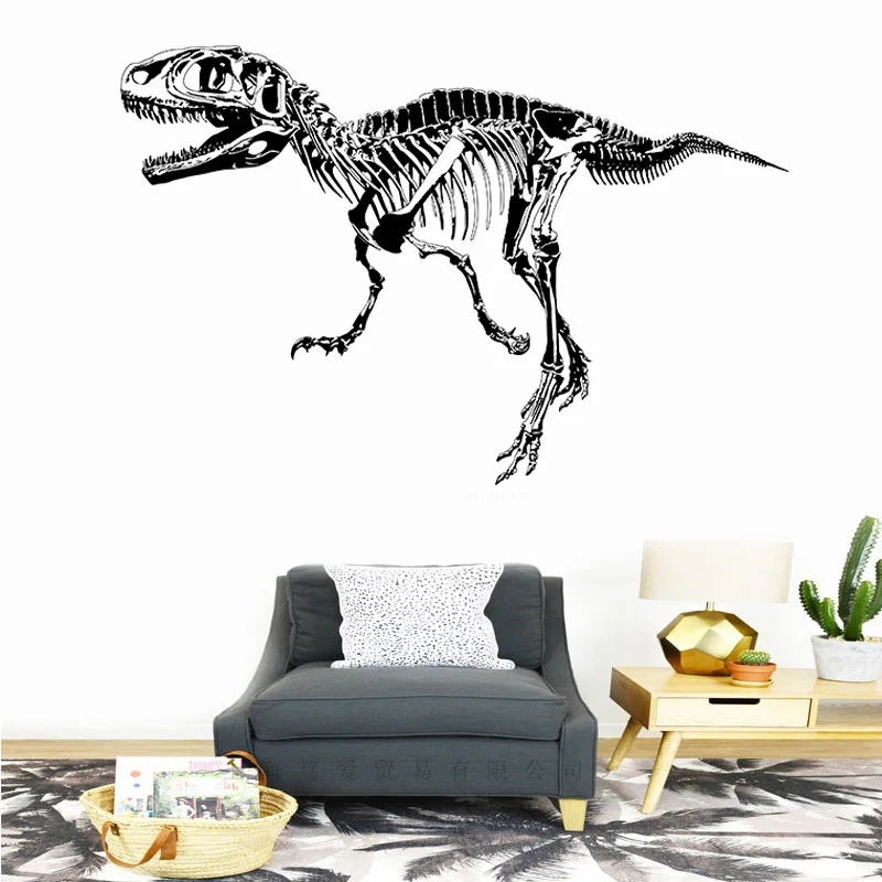 

Creative Dinosaur fossil silhouette wall sticker Art Poster For Living room Sofa background wall Kids room wall Decor sticker