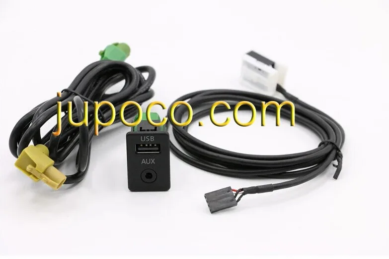 Бесплатная доставка OEM 2 в 1 USB AUX кабель для RCD510 RNS510 RNS315 RCD500 RNS300 RCD300 RCD200 GOLF MK6 JETTA MK5