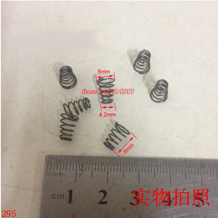 

20pcs 0.5*4.2&6*8mm Steel conical coil spring 0.5mm wire conical sprial compression spring double conical spring