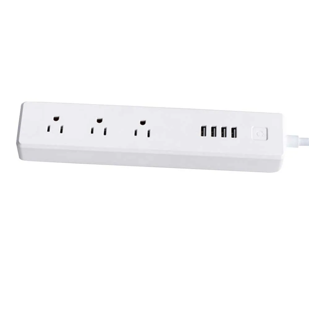 EPULA Новинка US 3 AC Розетка 4 USB Wifi беспроводной пульт дистанционного управления
