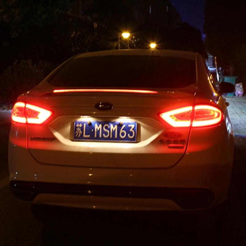 Для Ford Mondeo/Fusion украшение автомобиля 2013 ABS Пластик Краски ing Цвет задний светодиодный спойлер