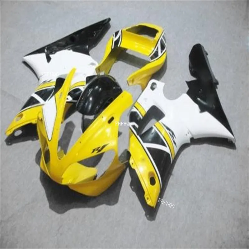 

Комплект обтекателей для мотоцикла YAMAHA YZFR1 00 01 YZF R1 2000 2001 YZF 1000 yzfr1 00 01 ABS, комплект обтекателей желтого и черного цвета