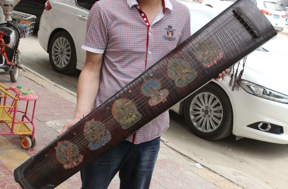 Династия китайский Дворец Дерево Лакированные Гуаньинь Будды Музыкальные