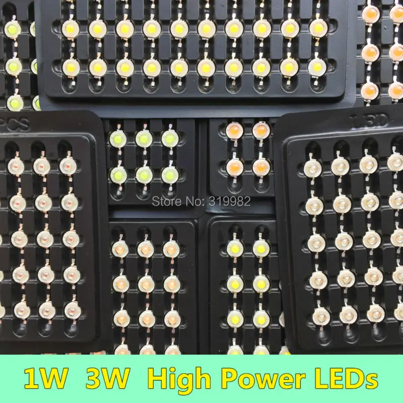 Светодиодный диодный чип высокой мощности 10 шт./лот 1 Вт 3 источник светодиодов