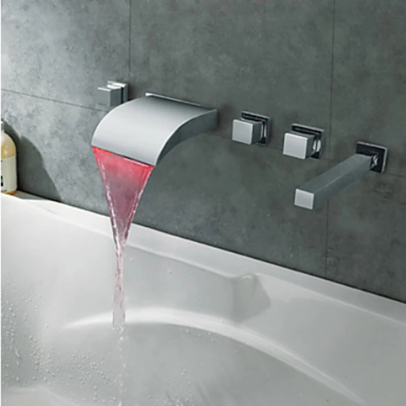 Современный Смеситель для ванны со светодиодной подсветкой 5 шт. | Обустройство