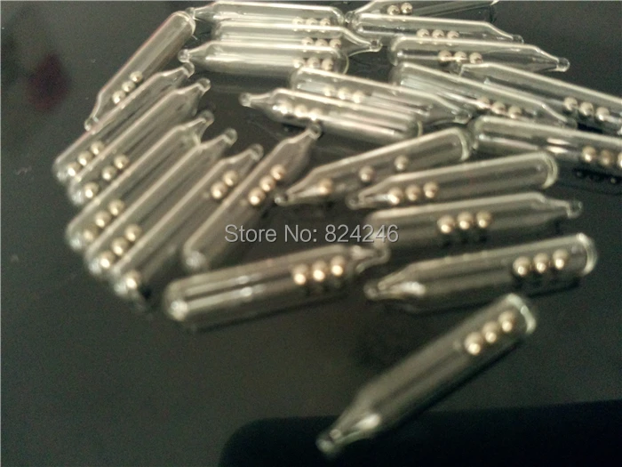 JYJ 20pcs 3mm 4mm 5mm Rattles Shake Attract  soft baits Jig Fishing Glass Rattles tube glass Tie fly Tying tube
