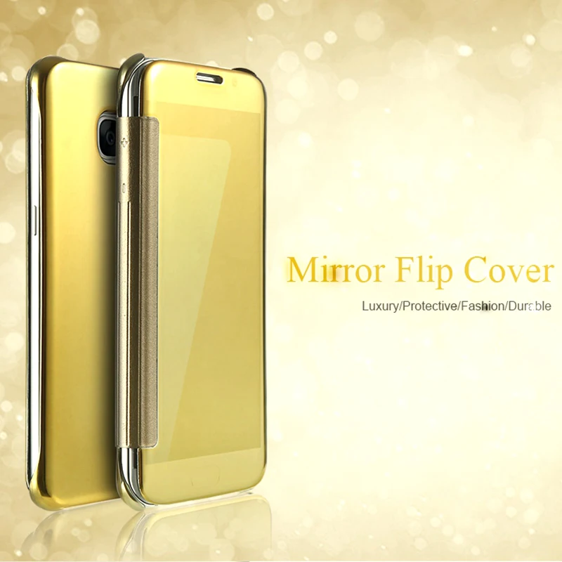 Translucent for Redmi Note 4 Mirror Case Flip Protection For Xiaomi 5A Gold Plating Plastic Phone Cover | Мобильные телефоны и