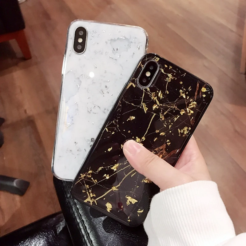Роскошный чехол Kerzzil из фольги и мрамора для iphone 6 S X 7 8 Plus модные крутые