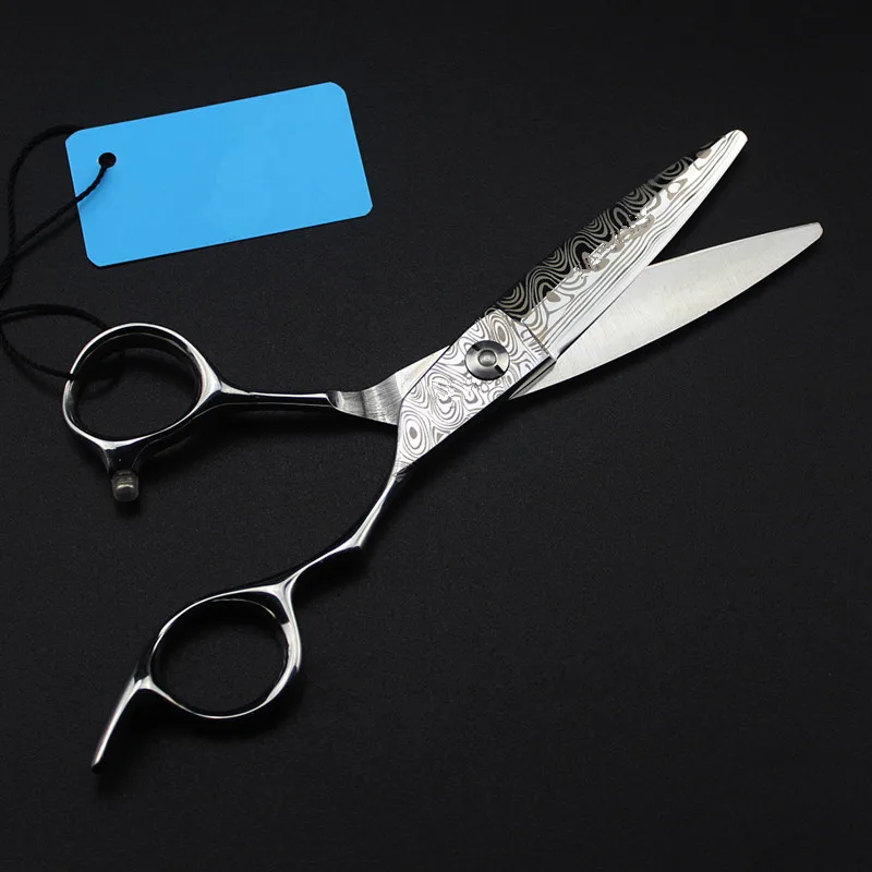 cutting Дамасская сталь 6 ''ива ножницы для стрижки волос резка Парикмахерская makas стрижка Инструменты для ножниц филировочные ножницы парикмахерские ножницы - Цвет: cutting