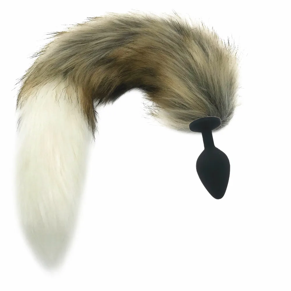 40cm Sex Toy Fox Tail Anal Plug Dog Back Metal Toys for Woman Bondage | Красота и здоровье