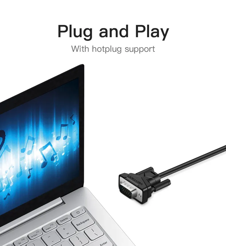 Vention активный VGA к HDMI адаптер кабель конвертер с аудио 1080 P для портативных ПК к HDTV проектор со встроенным чипсет