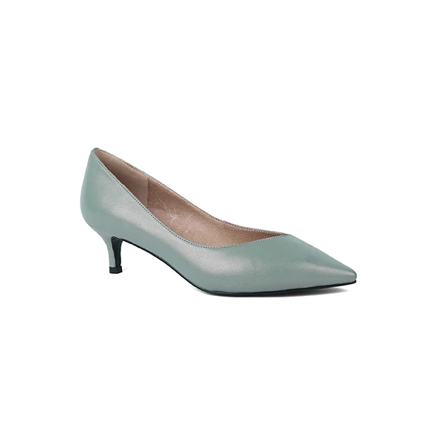 green SOPHITINA Sexy Pointed Toe Pumps Fashion High Quality Genuine Leather Hot Sale Thin Heel Shoes New Design Women's Pumps MC146 - Цвет: green