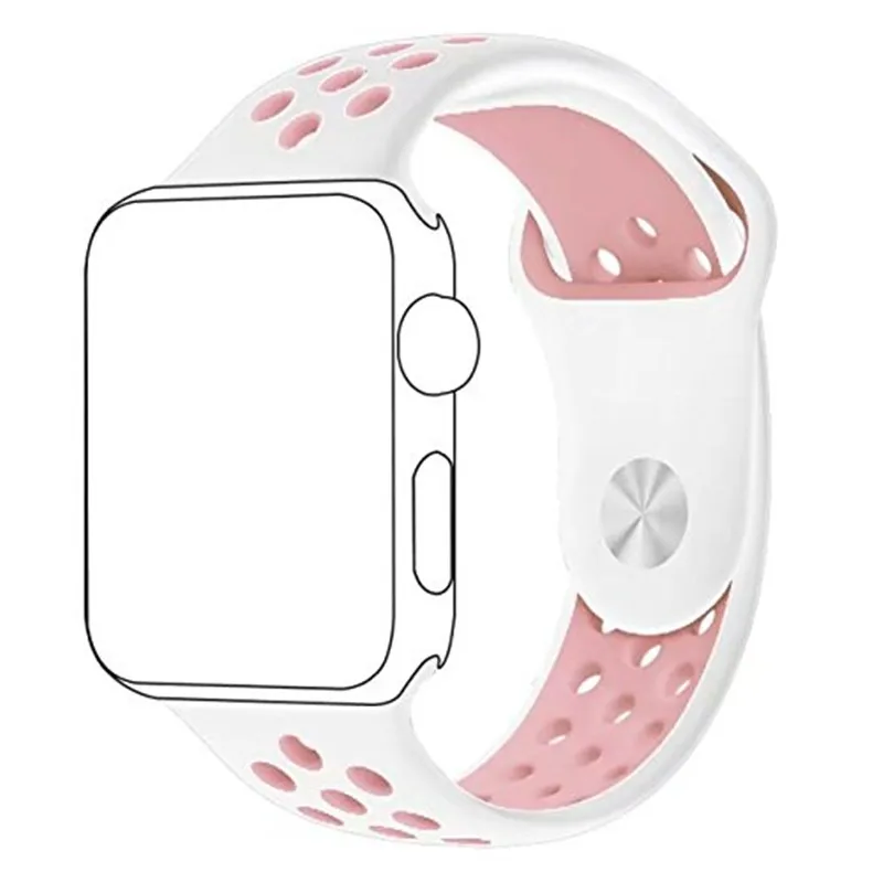 BUMVOR мягкий силиконовый браслет для наручных часов Apple Watch спортивный ремешок Serie5