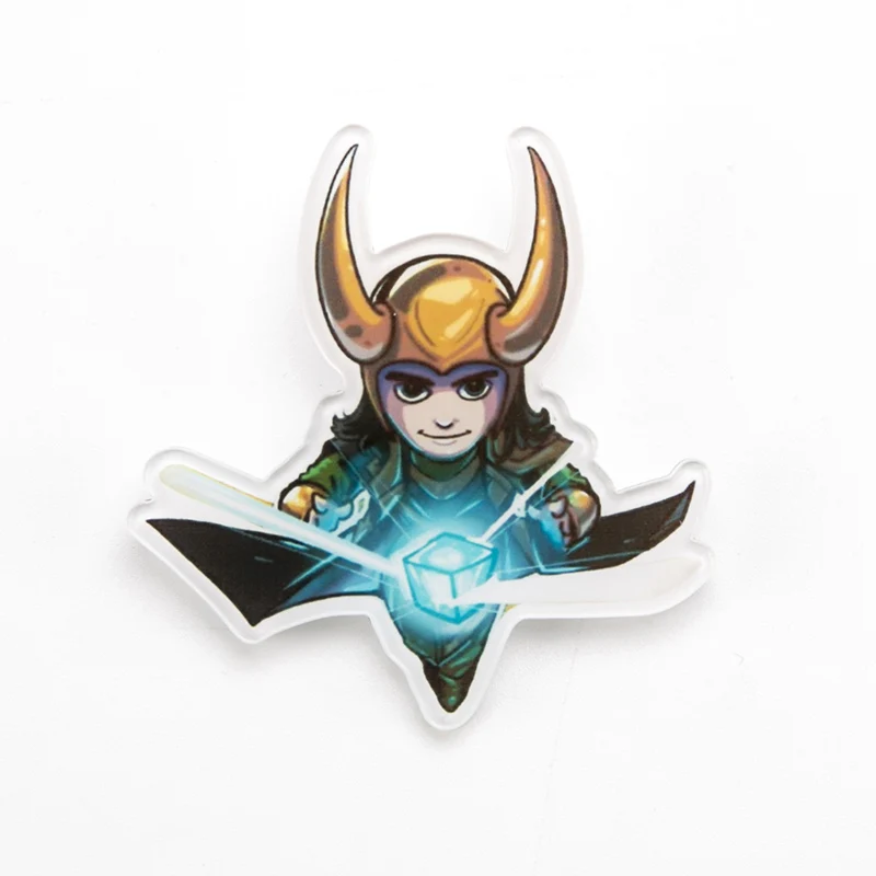 Loki Marvel Badges Avengers Brooch Pins Thor Pin Movie Endgame Jewelry Iron Man Captain America Spiderman Brooches For Women Men Gift - Окраска металла: Loki