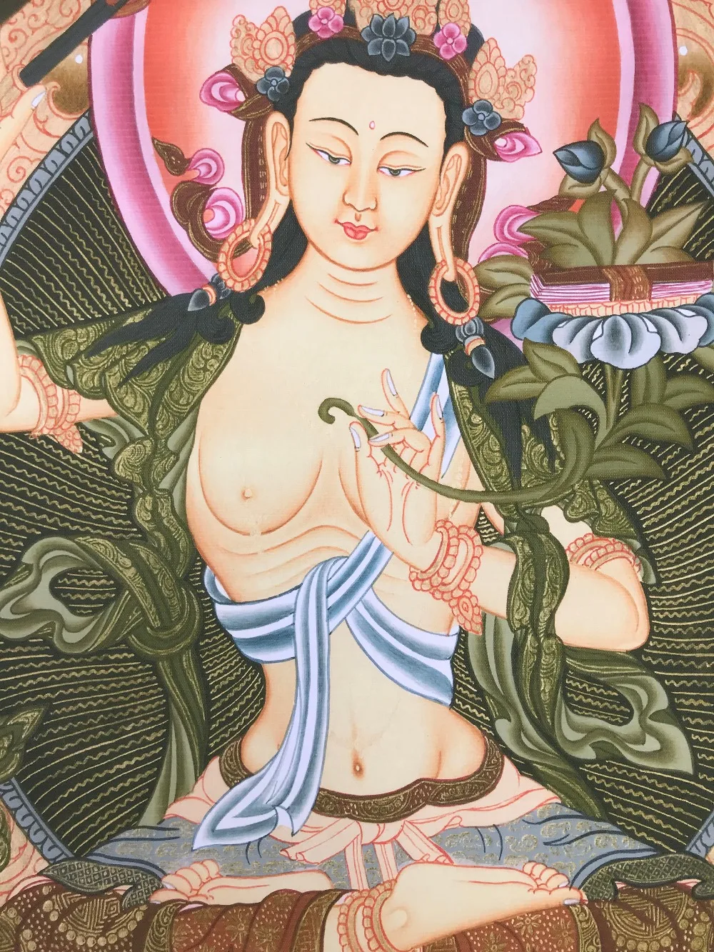 Chinese Tibetan Buddhist Thangka Buddhism God portrait | Дом и сад