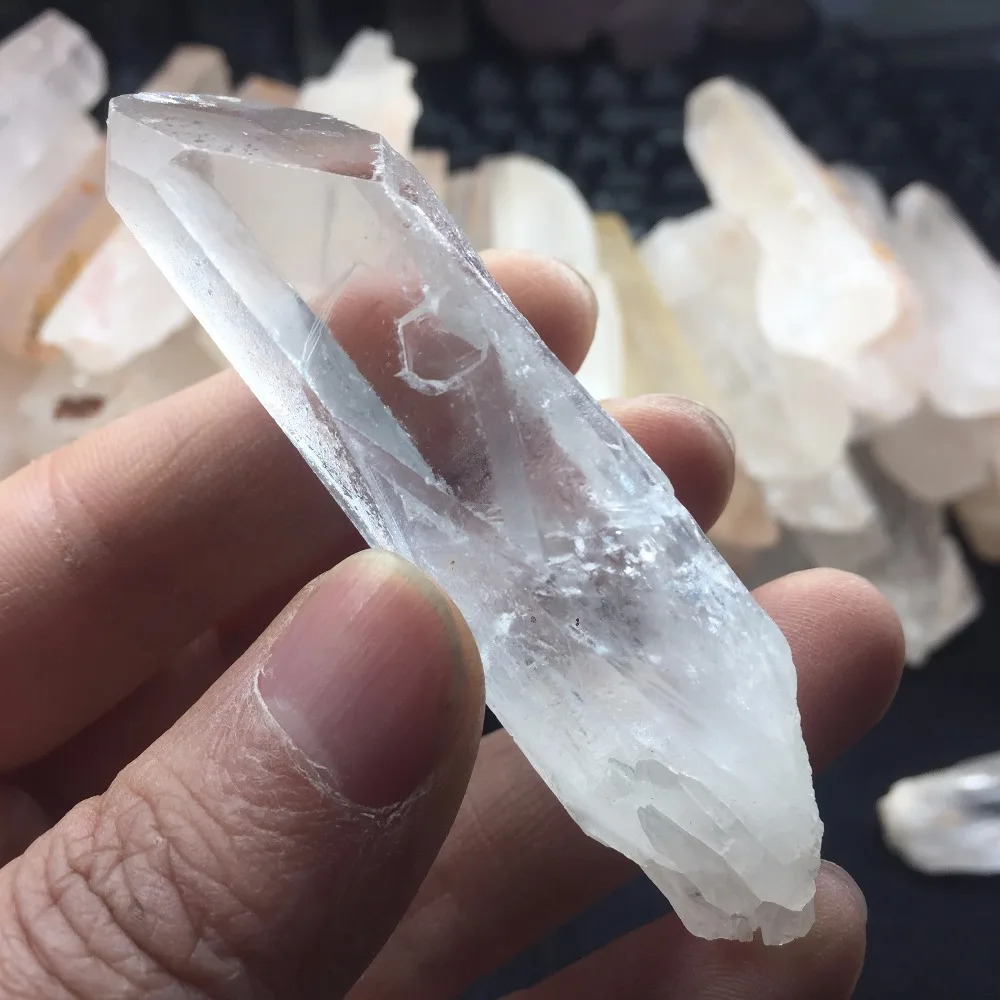 5 Pieces a lots Natural Rough Quartz Crystal Healing Wand High Quality Mineral Stone Collection Decor for Home #CWD75 | Дом и сад