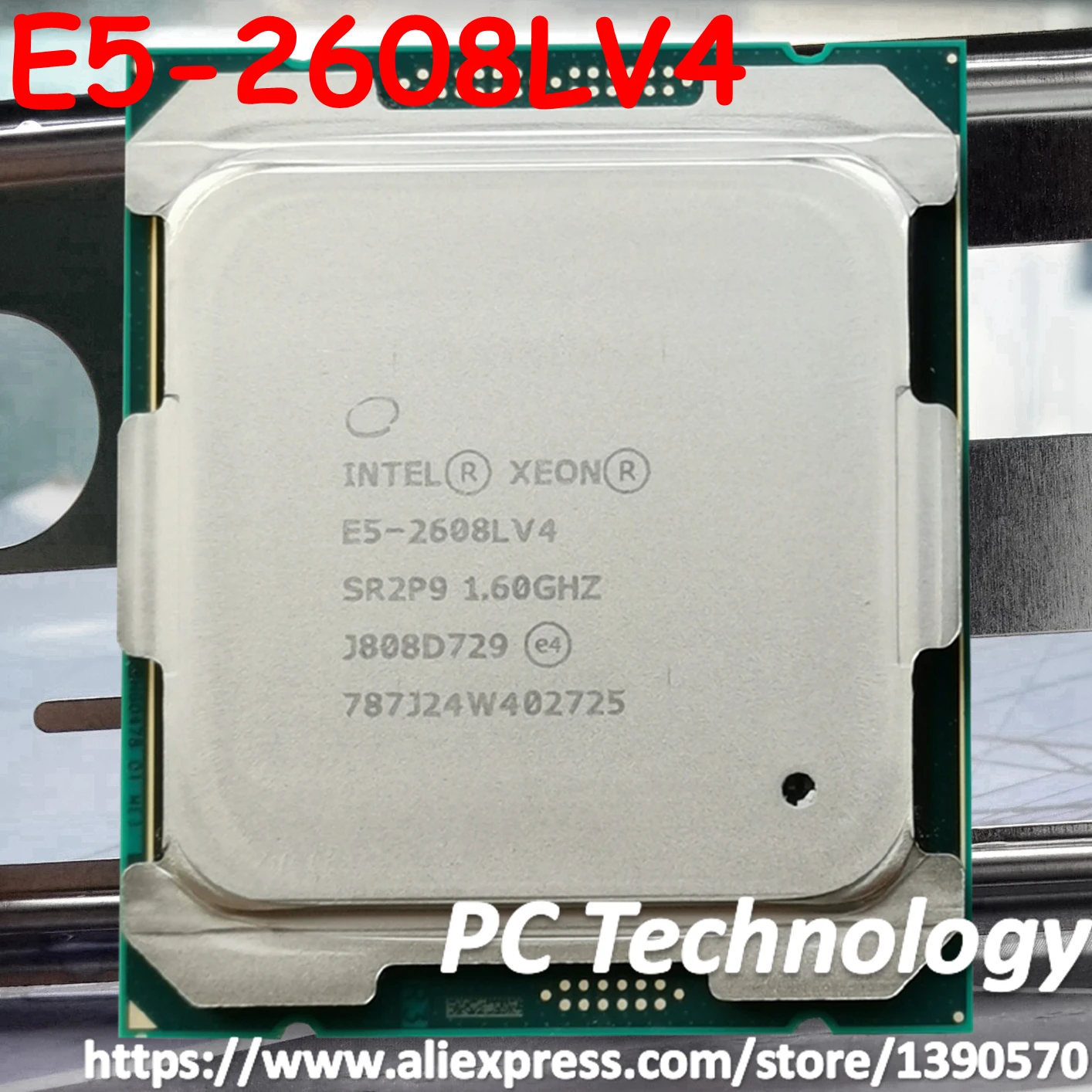 Процессор Intel Xeon E5 V4 E5-2608LV4 Процессор E5 2608L V3 1,60 ГГц LGA2011-3 20 МБ 8-ядерный E5-2608L V4 2608LV4