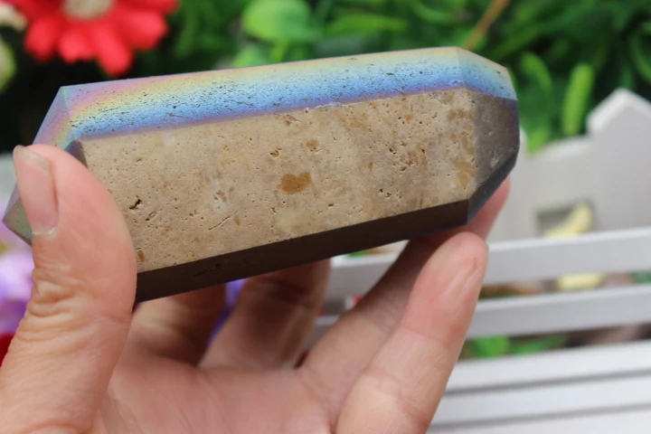 255 граммов натурального кварцевого кристалла металлическая трубка точечный