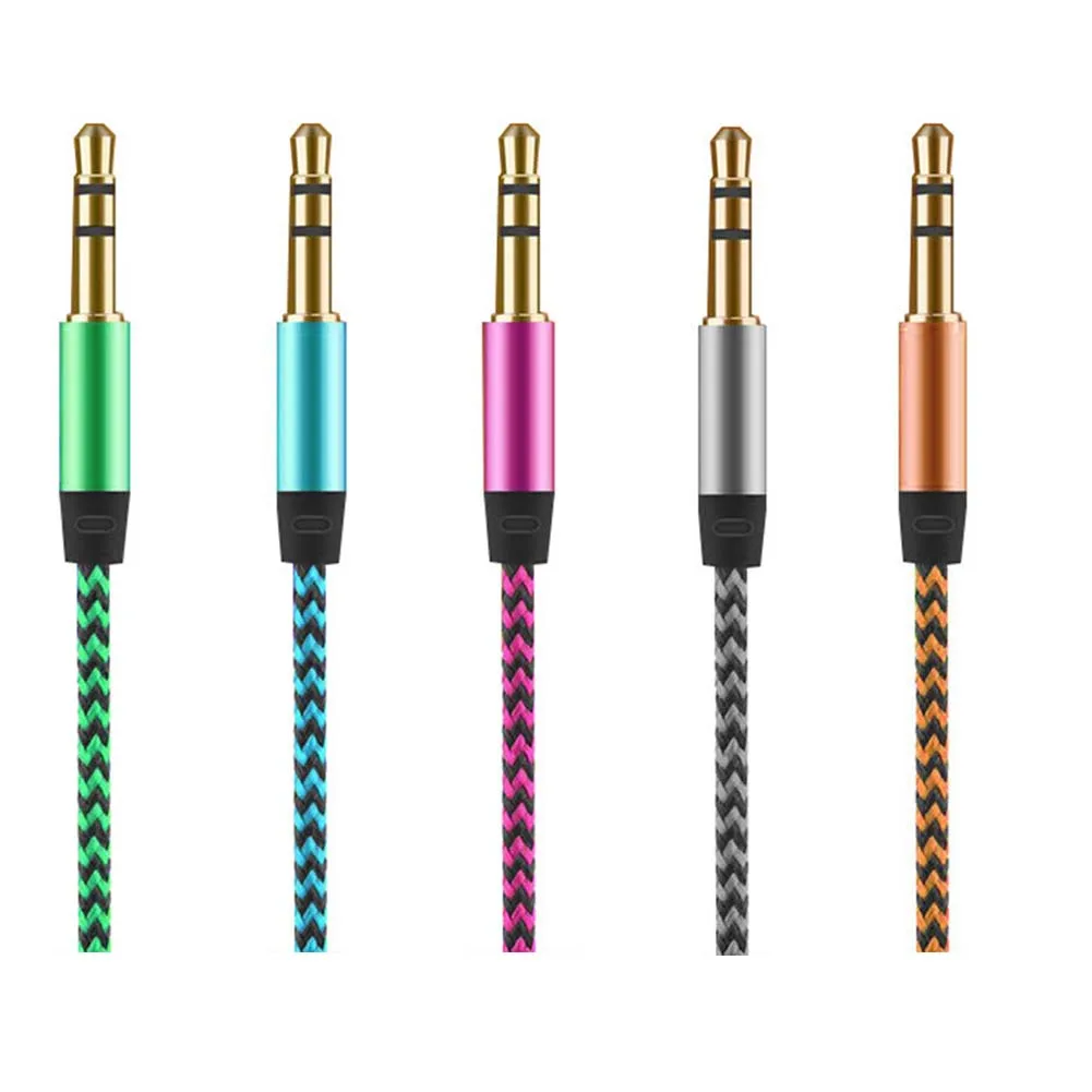 1 м аудио кабель уникальный Плетеный тканевый пеньковый Канат 3 5 мм домкраты
