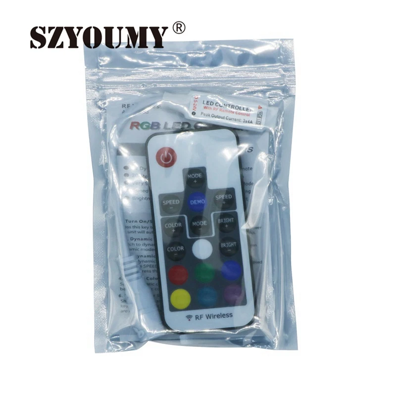Пульт дистанционного управления SZYOUMY 17 клавиш RGB подсветодиодный ка|Контролеры