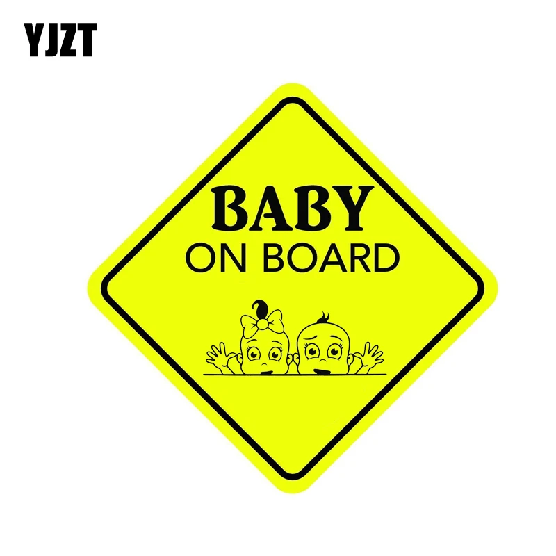

YJZT 15.6CM*15.6CM BABY ON BOARD PVC Motorcycle Decal Car Sticker 12-40254