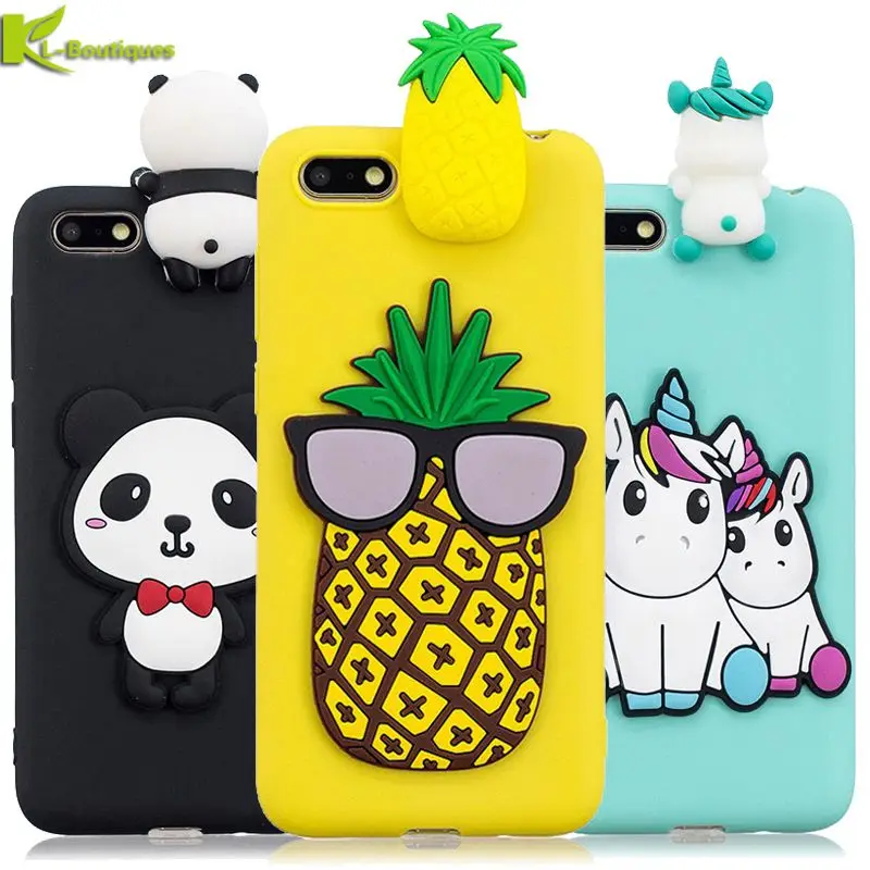 

For Huawei Honor 7A Case on For Huawei Honor 7A DUA-L22 Cover 5.45" Fundas Cartoon 3D Doll Toys Candy Soft Silicone Phone Cases