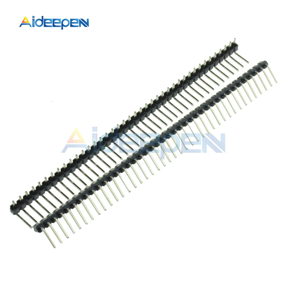 20Pcs 40 Pin 1x40 Single Row Male 2.54mm Breakable Header Right Angle Connector Strip Bending | Обустройство дома