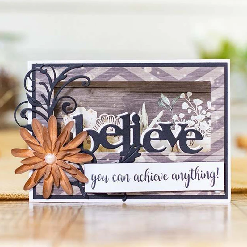 Arc Frame обнимает Hello Happy Letters трафареты для резки металла DIY скрапбукинга украшения