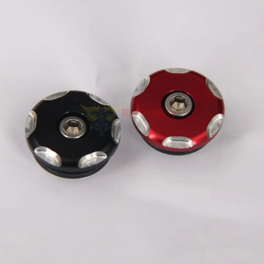 RiderJacky черно красная мотоциклетная CNC левая передняя крышка колеса двухцветная
