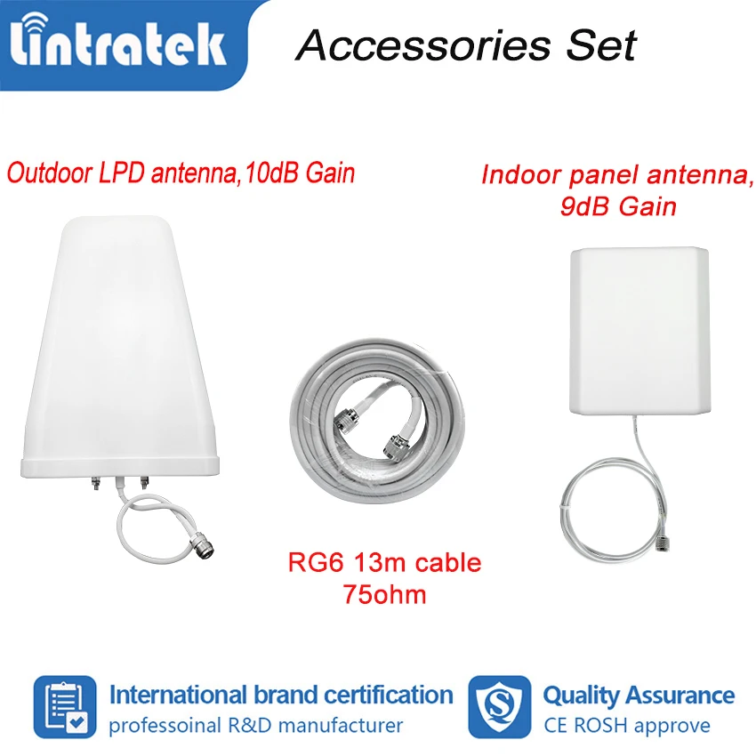 Lintratek gsm 4G 900 1800 MHz сотовый усилитель сигнала 2G DCS ретранслятор LTE Band 3 сотового