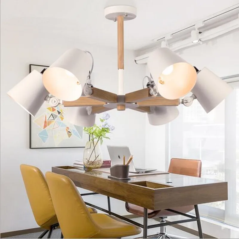 6 головок современный подвесной светильник креативный металлический чехол