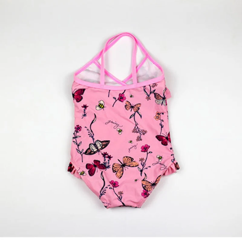 Ms.Shang 2-8 Years Baby Girl One Piece Swimsuit Kids Children Swimwear Printed Infant Bathing Suit Toddler Swimming Suits | Спорт и