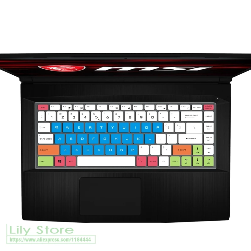 Для MSI GF63 P65 PS42 PS63 GS65 8RD 8RE 8RB 8RCX 8RE-014CN 15," 15 дюймов игровой ноутбук клавиатура кожного покрова - Цвет: candyblue