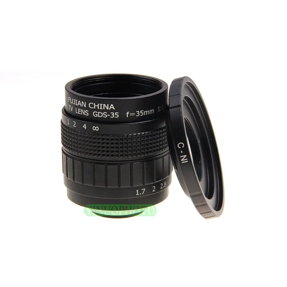 Фуцзянь 35 мм F1.7 C крепление CCTV объектив для NiKON 1 J1 J2 J3 V1 + номер отслеживания |