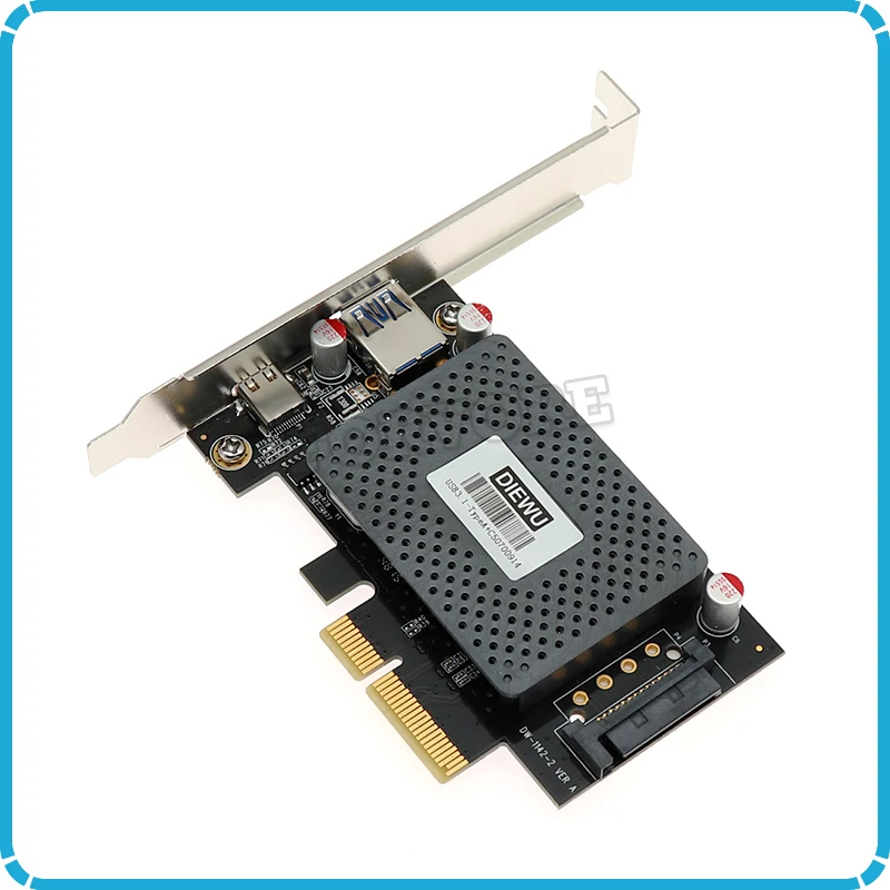 USB 3 1 Type A + C PCe карта с 15 Pin SATA Power 10 Гбит/с конвертер pci E ASM1142 чип pcie express usb сетевая