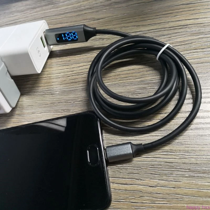 QC 3 0 Micro USB кабель для быстрой зарядки и синхронизации данных с индикатором