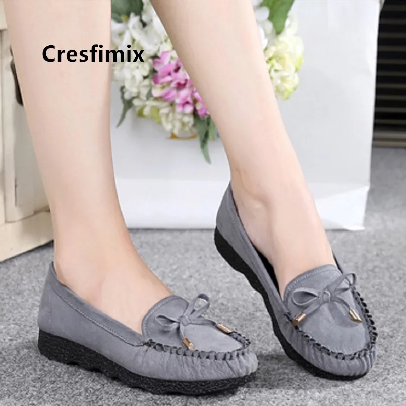 Cresfimix vrouwen platte schoenen/женская модная удобная обувь на плоской подошве светильник