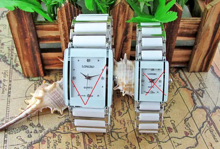 White Silver For Man Longbo часы женские известные часы мужские Топ бренд класса люкс наручные мужские женские часы кварцевые наручные часы керамические кварцевые часы - Цвет: White Silver For Man
